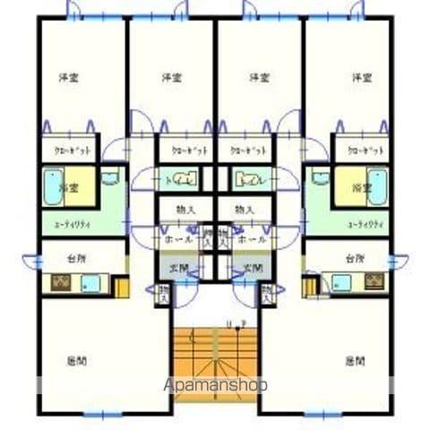 ユニゾンコート高砂(2LDK/2階)の間取り写真