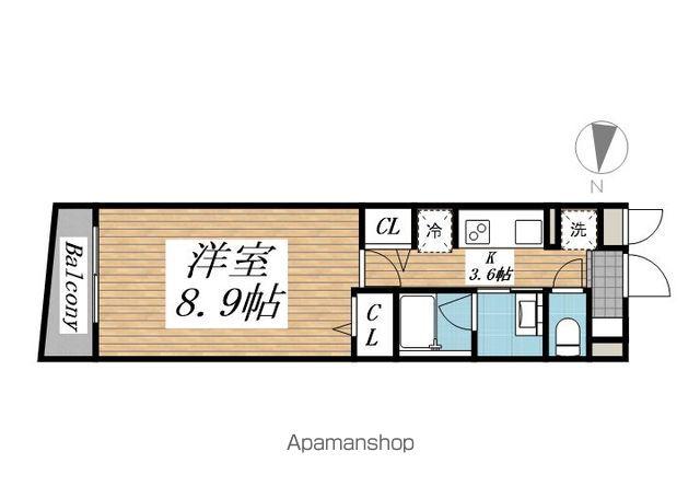 クリオ ラモード学芸大学Ⅱ(1K/3階)の間取り写真