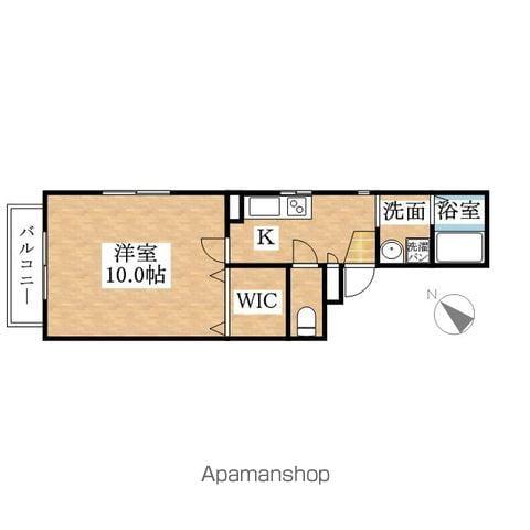 ルーセントハウス・M(1K/1階)の間取り写真