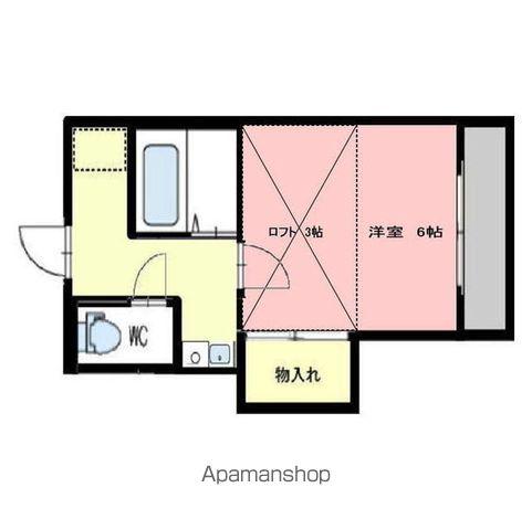 シェモア東明(1K/1階)の間取り写真