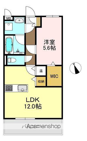 STORYマンション横宮(1LDK/3階)の間取り写真