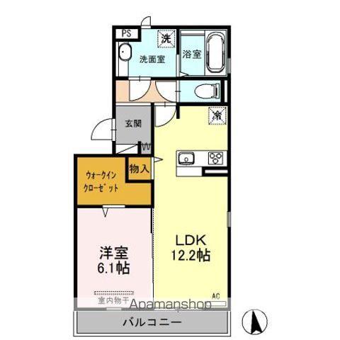 テルメ北石垣(1LDK/3階)の間取り写真