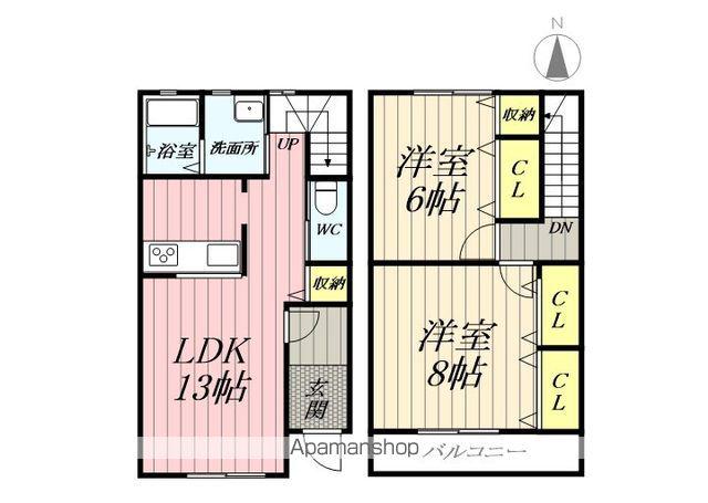 ラウナハレ(2LDK)の間取り写真