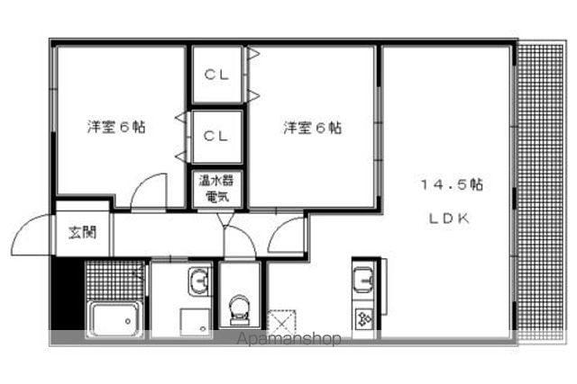 PIACERE嵯峨嵐山(2LDK/3階)の間取り写真