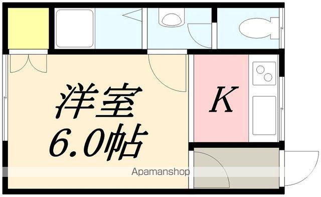 シングルコート上野(1K/2階)の間取り写真