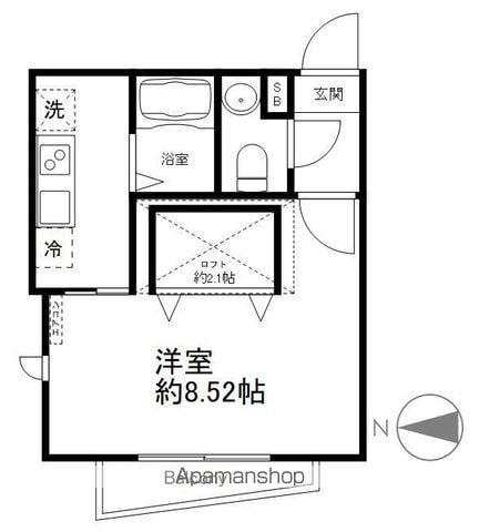 MODULOR荻窪(1K/1階)の間取り写真