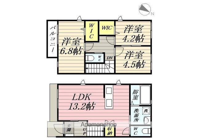 ラルジュ八潮 B棟(3LDK)の間取り写真