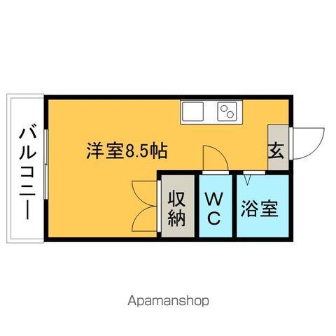 クラウンハイツ(ワンルーム/1階)の間取り写真