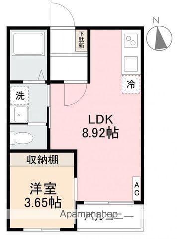 プレシャスタイム藤塚(1LDK/1階)の間取り写真