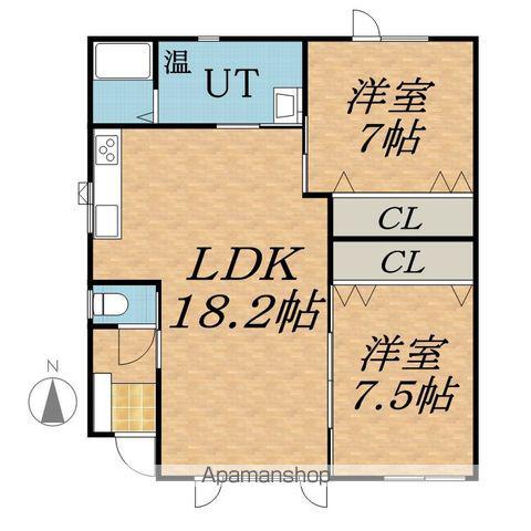 TOWN11A(2LDK)の間取り写真