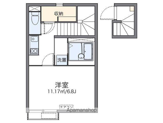 レオネクストショー(1K/2階)の間取り写真