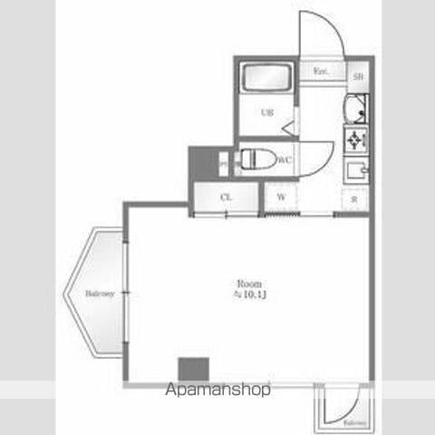 ラ・シード国分寺(1K/5階)の間取り写真