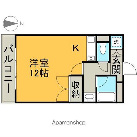 メゾンドプルミエール(1K/4階)の間取り写真