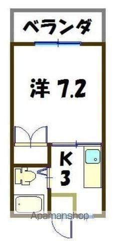 アジアホーム(1K/5階)の間取り写真