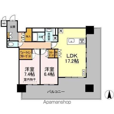 THE REJUVEPORT KISARAZU(2LDK/5階)の間取り写真