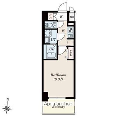 S-RESIDENCE堀田ノースⅡ(1K/2階)の間取り写真