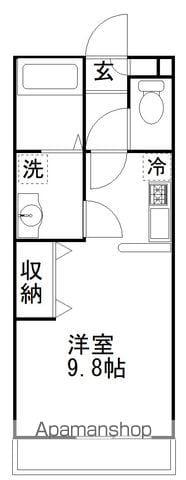 TSハイツ・八千代台西(ワンルーム/2階)の間取り写真