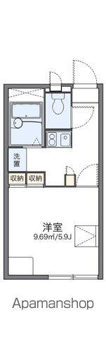 レオパレス八日市(1K/2階)の間取り写真