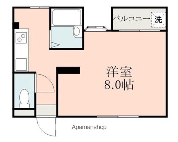 アークアベニュ黒髪(ワンルーム/1階)の間取り写真