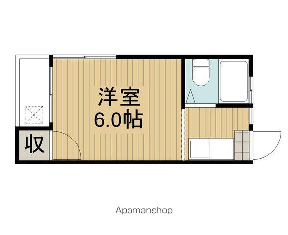 二幸ハウス(1K/2階)の間取り写真