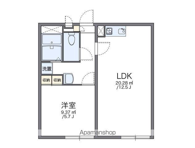 レオパレスヒルズ(1LDK/2階)の間取り写真