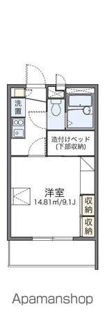 レオパレスアルファ(1K/2階)の間取り写真