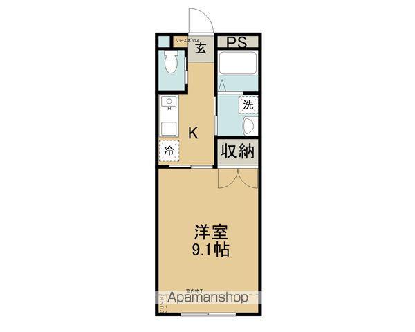 REGARO高地(1K/1階)の間取り写真