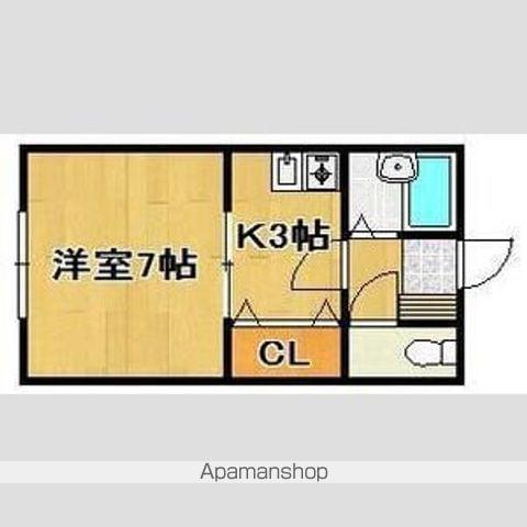 ハイツ愛里須(1K/2階)の間取り写真