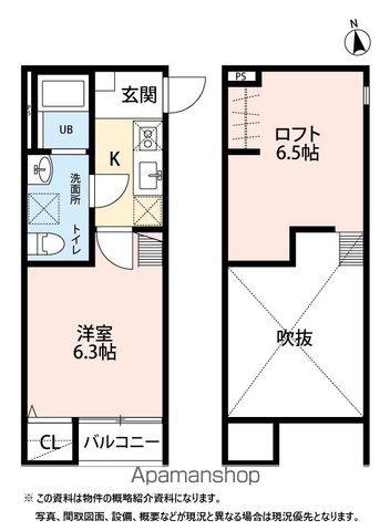 T.A宮町1丁目(1K/2階)の間取り写真