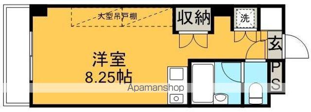 ダイヤキャビン(ワンルーム/3階)の間取り写真