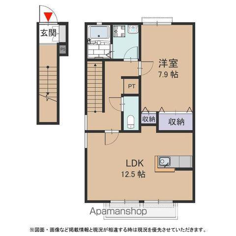 サンガーデンひかりⅢ(1LDK/2階)の間取り写真