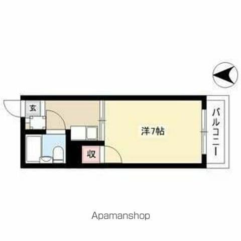 コーポラスヒロ(1K/2階)の間取り写真