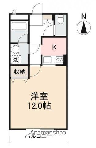 CONFORTEMANABE(1K/1階)の間取り写真