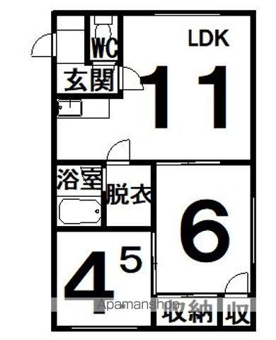 レーベン158(2LDK/1階)の間取り写真
