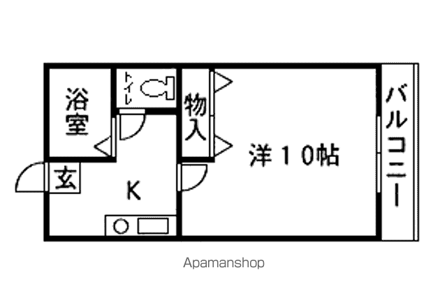 八木山トマト舘(1K/1階)の間取り写真