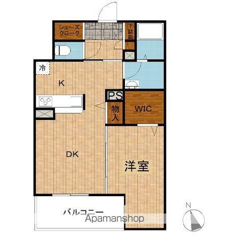 カシウラビル(1LDK/3階)の間取り写真