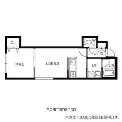 フォーシーズン大通Ⅱ(1LDK/2階)の間取り写真