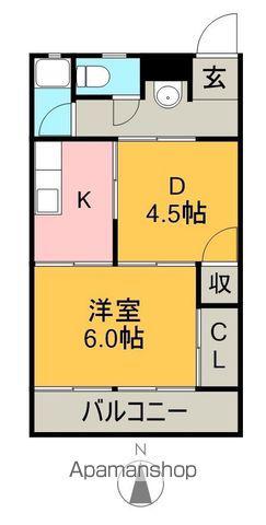 佐藤ハイツ(2K/2階)の間取り写真