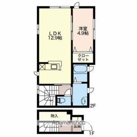 ウィンディⅡ(1LDK/2階)の間取り写真