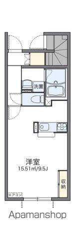 レオネクストジオイド(1K/1階)の間取り写真