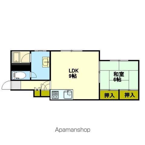 エグチアパート(1LDK/2階)の間取り写真