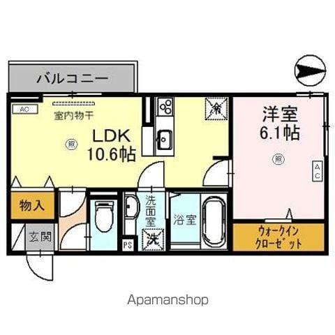 レフィーノ(1LDK/3階)の間取り写真