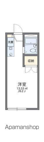 レオパレス社台(1K/1階)の間取り写真