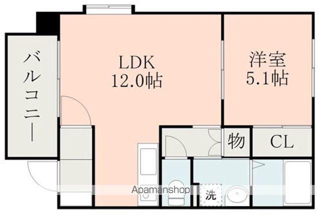 ステージア12 B棟(1LDK/1階)の間取り写真