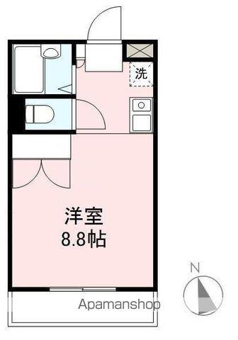 ラッセルスクエア円座中央(ワンルーム/1階)の間取り写真