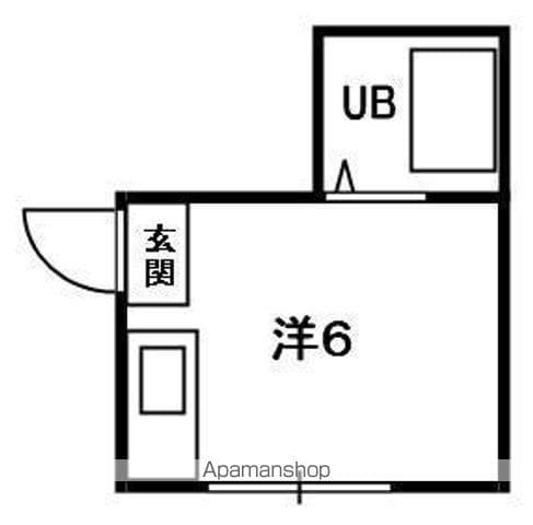 八坂ハイツ(ワンルーム/2階)の間取り写真