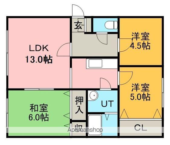 フェリシモヒルズ(3LDK/2階)の間取り写真
