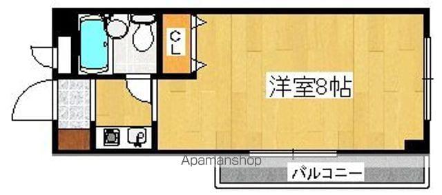 ラフォンテ杉本町(1K/3階)の間取り写真