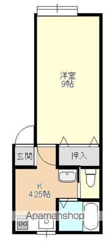 ビジュアルコート(1K/2階)の間取り写真