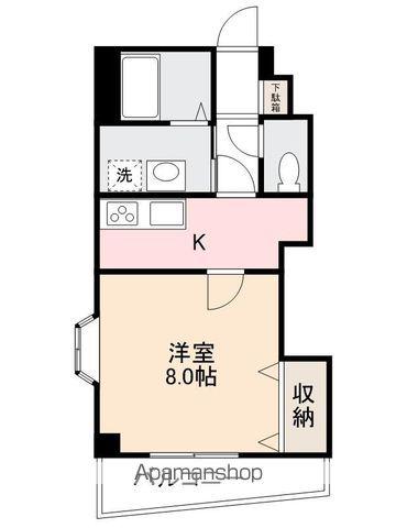 パルメゾン今橋駅前(1K/5階)の間取り写真